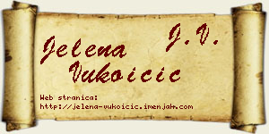 Jelena Vukoičić vizit kartica